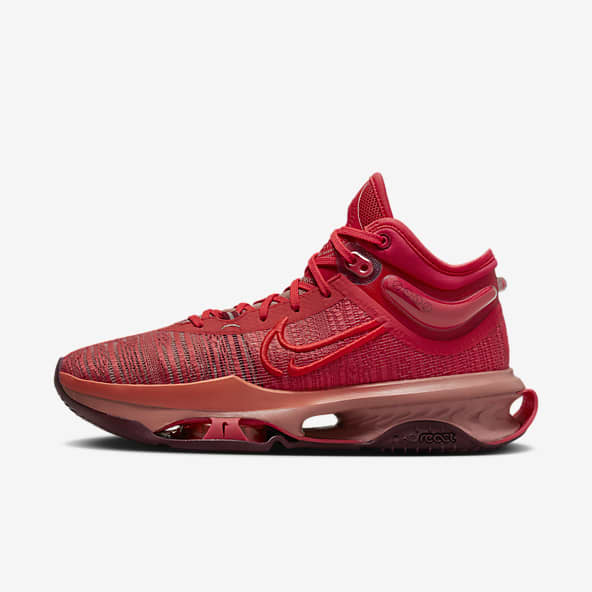 Tenis nike de color rojo sale